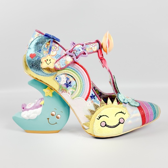 Irregular Choice × Care Bears Kingdom of Caring Heels Yellow Blue Size 39 - Picture 2 of 12